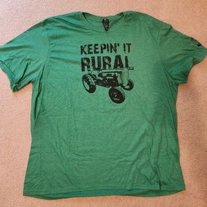 Keepin It Rural green farm tractor tee, size 3XL